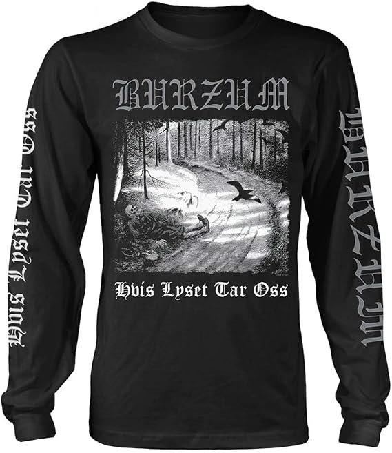 Burzum Men's Hvis Lyset Tar OSS Long Sleeve Large Black