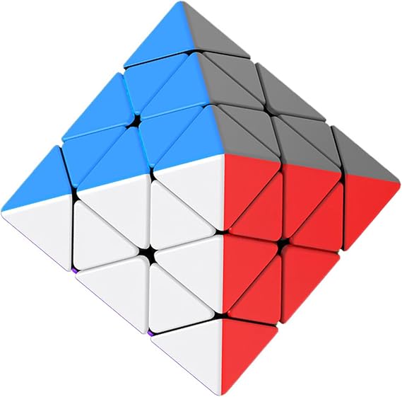 Octahedron Stickerless Puzzle Cube Professional 3x3 Fto Speed Cube for Beginners Face Turning Octahedron to Enhance Brain Activity
