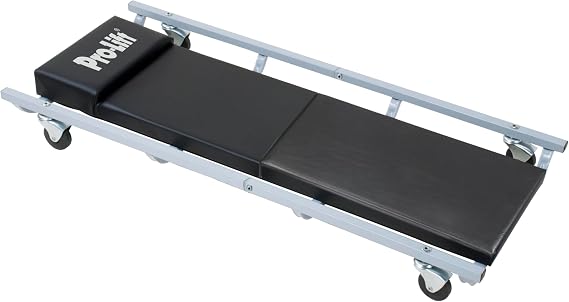 Pro-Lift C-1004 Grey Mechanic Creeper - 350 lb. Rated Capacity