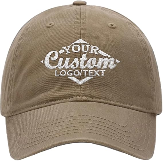Custom Personalized Baseball Cap Hats Customize DTF Printing Design Logo Text Image