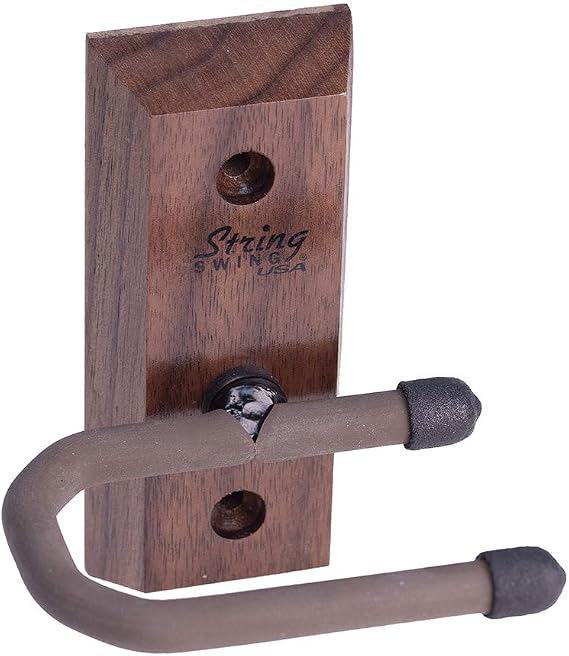 Dulcimer Hanger Wall Mount Hook by String Swing - Black Wanut CC01D-BW