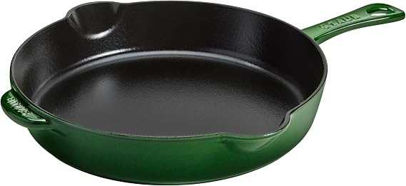 STAUB Cast Iron 11-inch Traditional Skillet - Basil