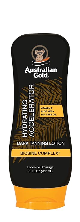 Australian Gold Dark Tanning Accelerator Lotion, 2020 Formula, 8 Fluid Ounce, Classic Cocoa Dreams