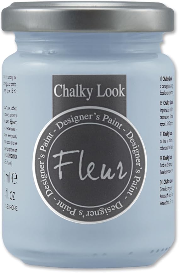 Fleur Chalky Look Paint - Lucy in the Sky, 4.4 oz jar