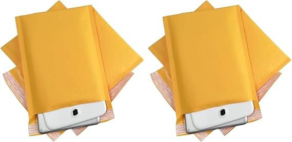 6.5x9-BM-KFT-S50 Kraft Bubble Padded Mailer Envelopes #0, Set of 50 (Pack of 2)