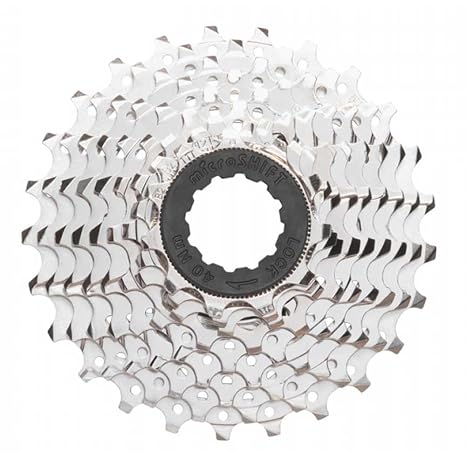 microSHIFT H09 Cassette - 9 Speed, 11-28t, Silver, Nickel Plated
