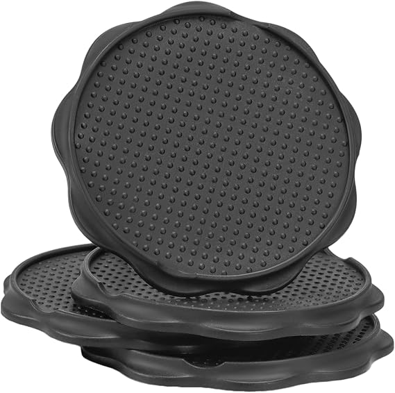 Furniture Pads Anti-Sinking Outdoor Chair Leg Pads 4 Pcs, Black