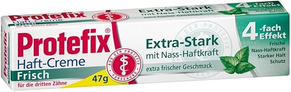 Protefix Adhesive Extra Strong Fresh Denture Fixing Cream 47 g