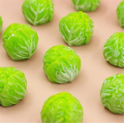 30 Pcs Miniature Cabbage Simulation Mini Vegetables Decor DIY Accessories
