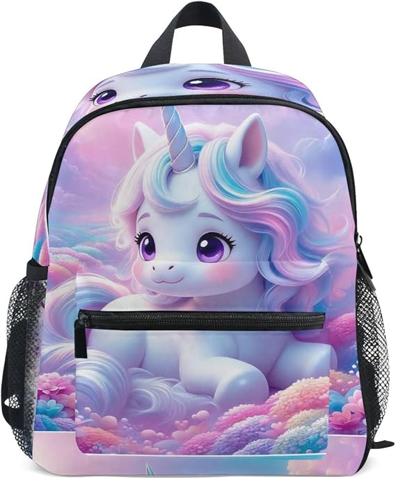 Unicorn Toddler Backpack for Girls 3-8, Lightweight Mini backpack