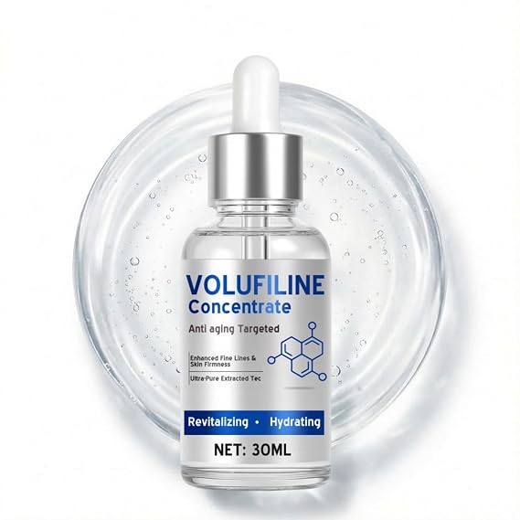Volufiline Serum, 30ml Concentrated Skin Plumping Essence for Face, Advanced Hydrating Formula for Fine Lines, Firmness and Elasticity Support, Smoothing Facial Care for Youthful Looking Skin