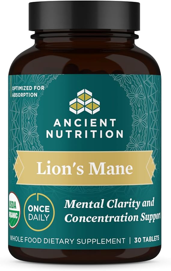 Ancient Nutrition Organic Lion's Mane Mushroom Tablets