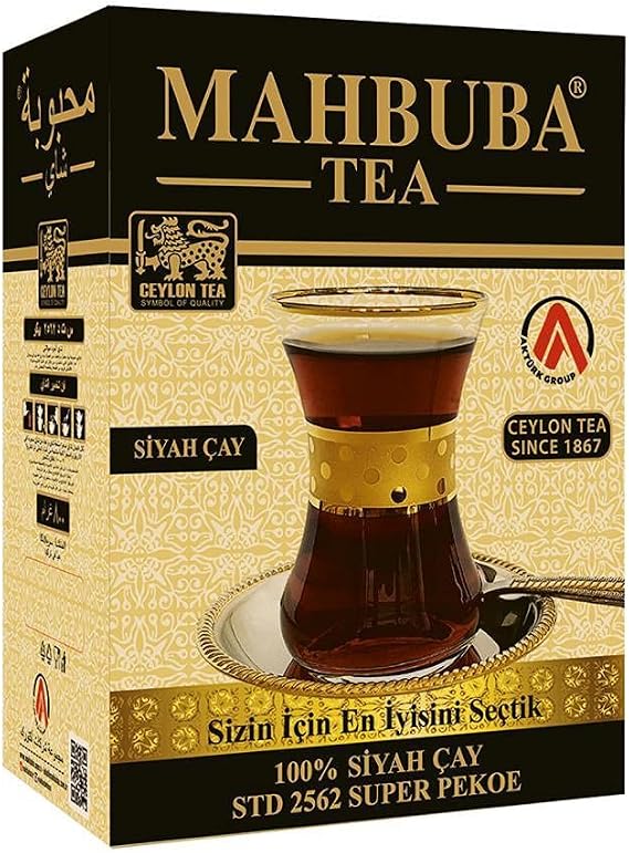 Mahbuba Tea STD 2562 Super Pekoe Imported Ceylon Sri Lanka Ceylon Leak Black Leaf Tea 400gr