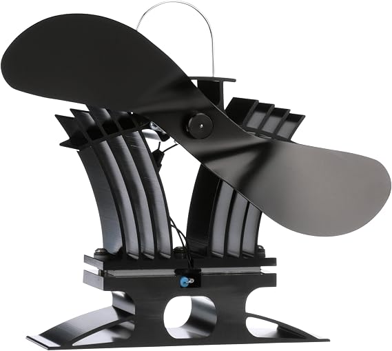 Ecofan BelAir Heat Powered Stove Fan - Powerful Design, Low Start Temperature Technology, Perfect for Gas, Pellet & Soapstone Stoves, 140 CFM - Circulates Warm Air Efficiently & Reduces Fuel Cost