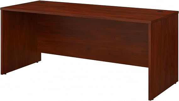 Bush Business Furniture Studio C 72W Computer Desk with Wire Management and Modesty Panel in Hansen Cherry, Professional Table for Home Office and Corporate Office
