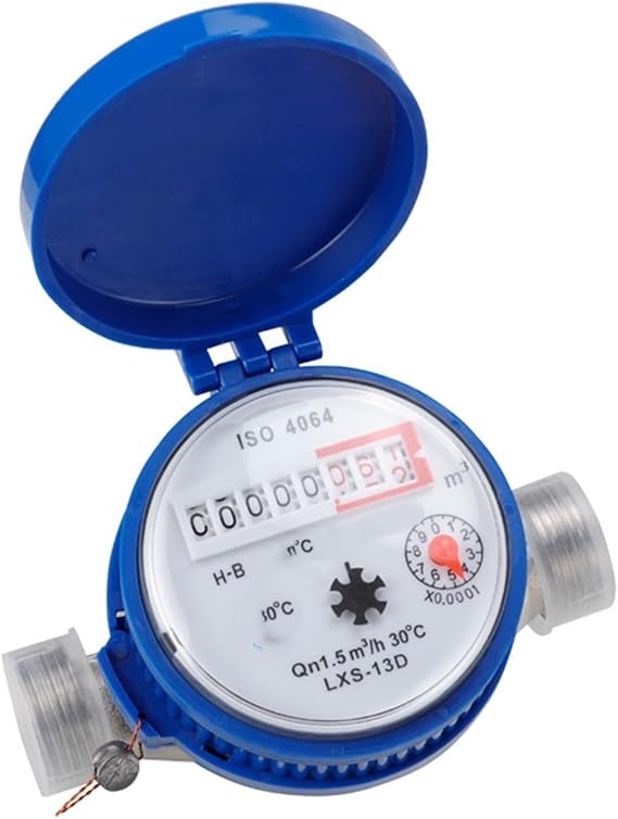 Garden Home Cold Water Meter Smart Water Meter Mechanical Rotary Wing E-Type Digital Display Pointer Counter Cold Water Meter Measuring Tools
