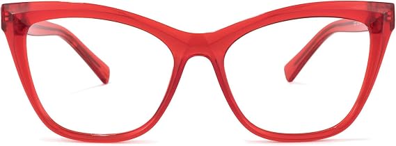 Zeelool Stylish TR90 Oversized Cat Eye Glasses with Non-prescription Clear Lens for Women Raegan OT964573