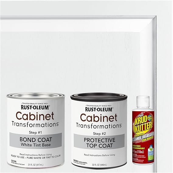 Rust-Oleum Cabinet Transformations Complete Coating Kit, Pure White