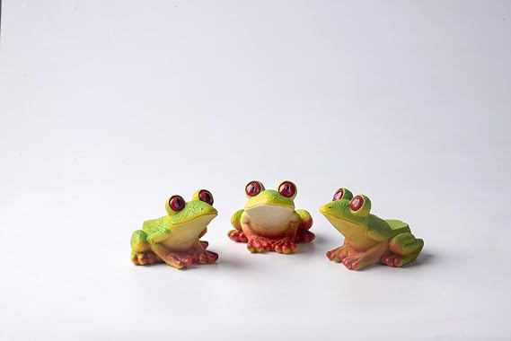 3 Pack Frog Plant Pot Feet for Planters Outdoor Indoor Garden Decor Resin