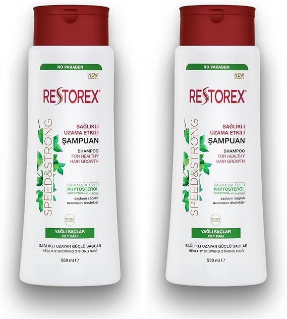 Restorex S&L Fine Wire.Oily Shampoo, 500 Ml 2 pack