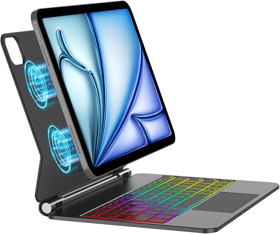 HOTLIFE Magic Keyboard Case for iPad Air 11-inch (M4 2026/M3 2025/M2 2024)
