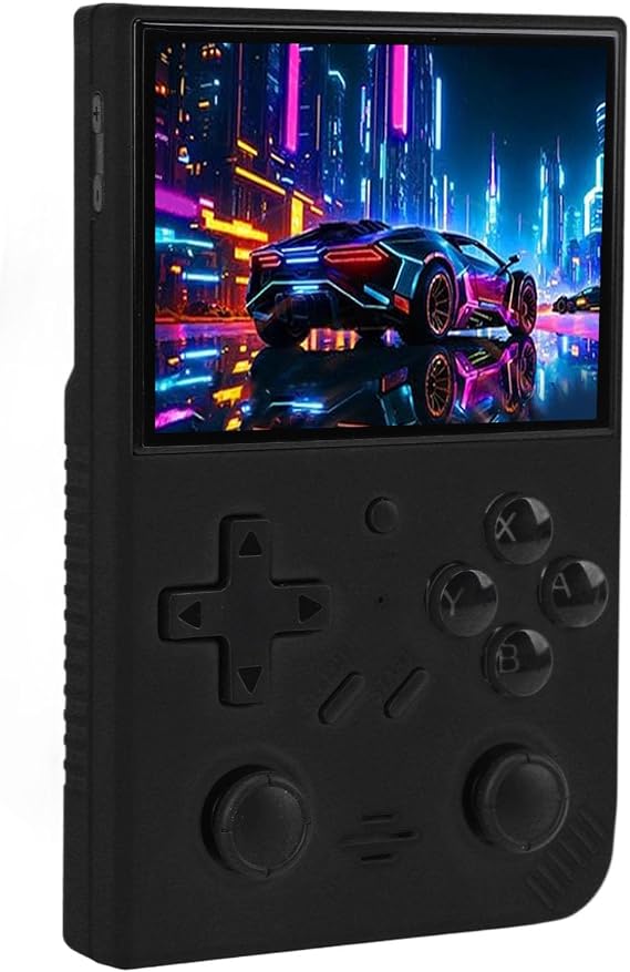 Semme 3.5" IPS LCD, Handheld Console 64G with Powerful .5GHz Quad Processor, 20 Game Emulator Support for Travel and Home Gaming