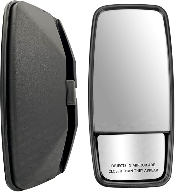 Bourisn Outside View Door Mirror Rh For ISUZU NPR NPR-HD NQR NRR GMC Chevrolet W3500 W4500 W5500 Truck 2008-2026 Black Non-heating Passenger side