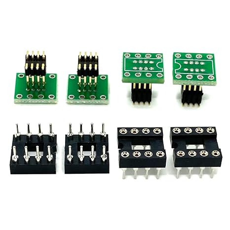 4Set DIP8 to SOP8 Adapter SMT SOIC8 Socket DIP to SMD Adapter PCB