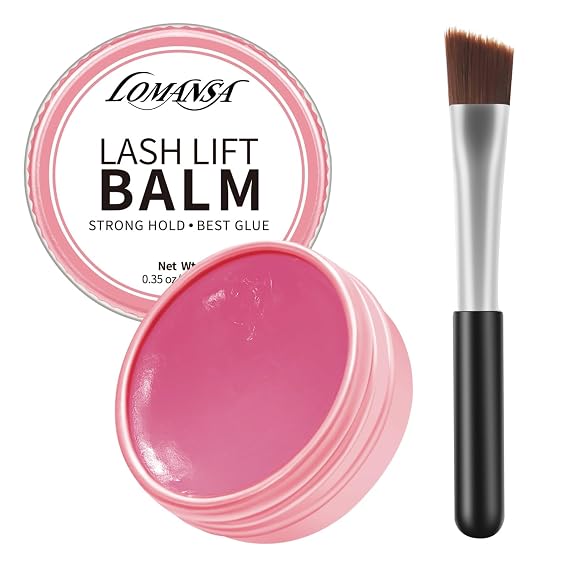 Lash Lift Glue Korean Lash Lift Balm Glue Eyelash Perm Balm Fruit Flavor Lifting Curling Gel for Lash Perm Kit 10g (Strawberry)