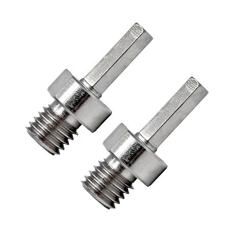 Adapter for Core Drill Bits - 2pcs 5/8"-11 Thread to 3/8" (10mm) Hex Shank Diamond Drill Bits Adapter for Hand Drill SANLEETEK