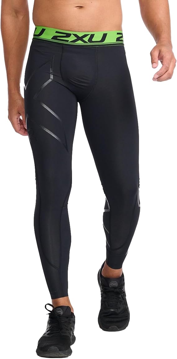 2XU Men's Refresh Recovery Compression Tights - Powerful Compression, Post Workout Muscle Recovery