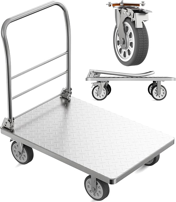 Heavy Duty Platform Truck, 2200lbs Folding Platform Cart