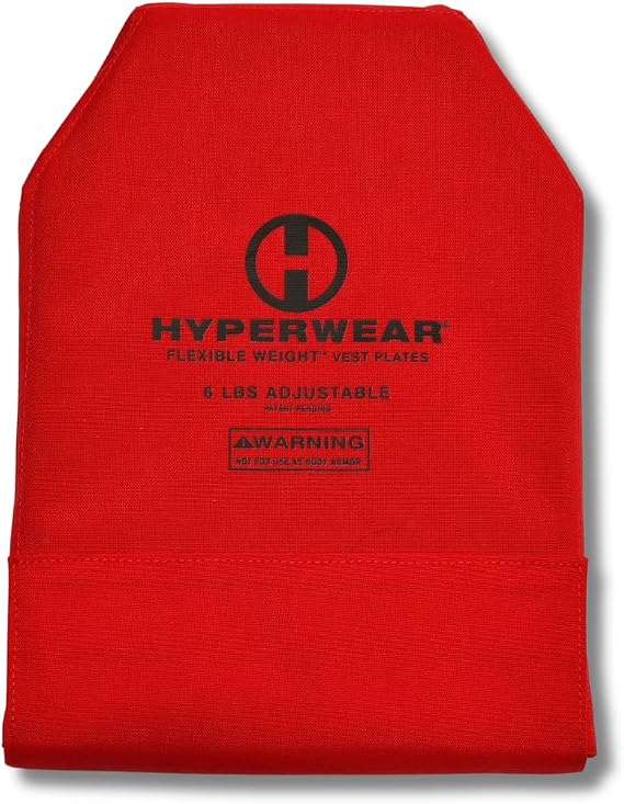 HYPERWEAR FlexLoadTM Adjustable Rucking Plates Flexible, Low-Profile Weight System for Rucking Backpacks & Weighted Training