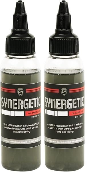 SILCA Synergetic Bicycle Chain Lube - Wet Bike Oil Chain Lubricant - 500+ Mile Single Application - Quiet & Efficient Bike Lube for Road, Gravel & MTB - 2oz (Pack of 2)