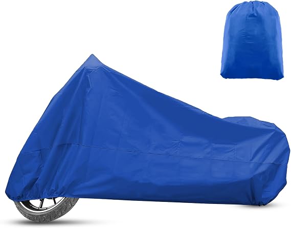 X AUTOHAUX Motorcycle Cover for Harley Davidson Fits Up to 78.74" M Blue