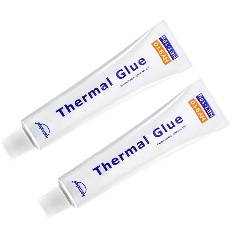HY910 20gram Thermal Conductive Glue, High-Performance Thermal Plaster, Silicone Viscous Adhesive Cooling Compound, Heatsink Glue for GPU LED MOSFET 3D Printer IC Chipset