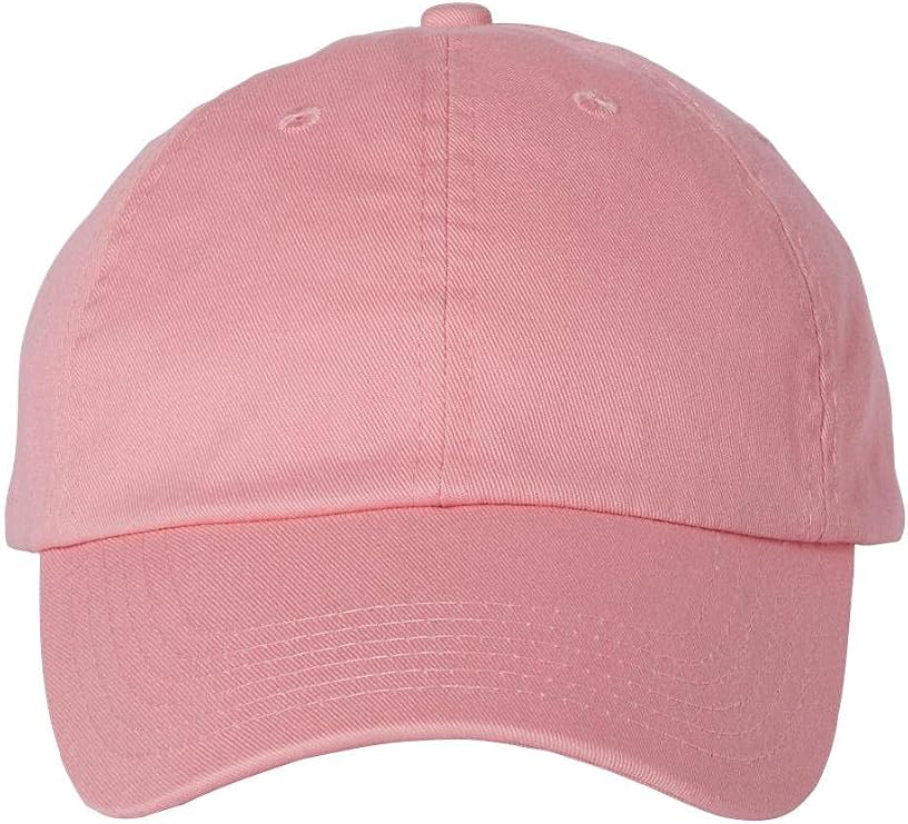Valucap - Adult Bio-Washed Classic Dad Hat - VC300A - Adjustable - Pink