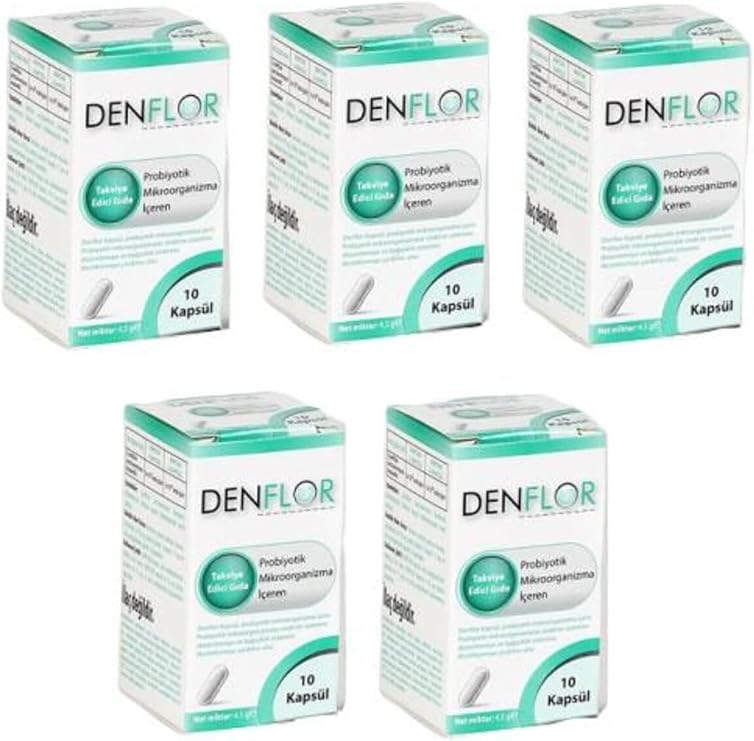 Denflor Probiyotik Makroorganizma İçeren Kapsül, 10 Adet x 5 Adet