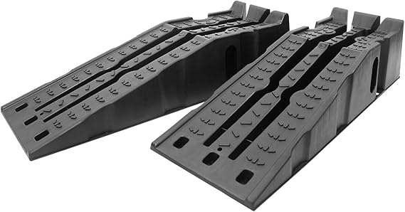 MaxxHaul 50947 Lift Stackable Vehicle Car Ramp 6500 LBS Capacity Per Pair 3250 LBS Per Ramp 2 Pack