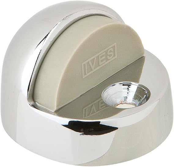 SCHLAGE Ives by Schlage 438B26 Dome Door Stop, Gray