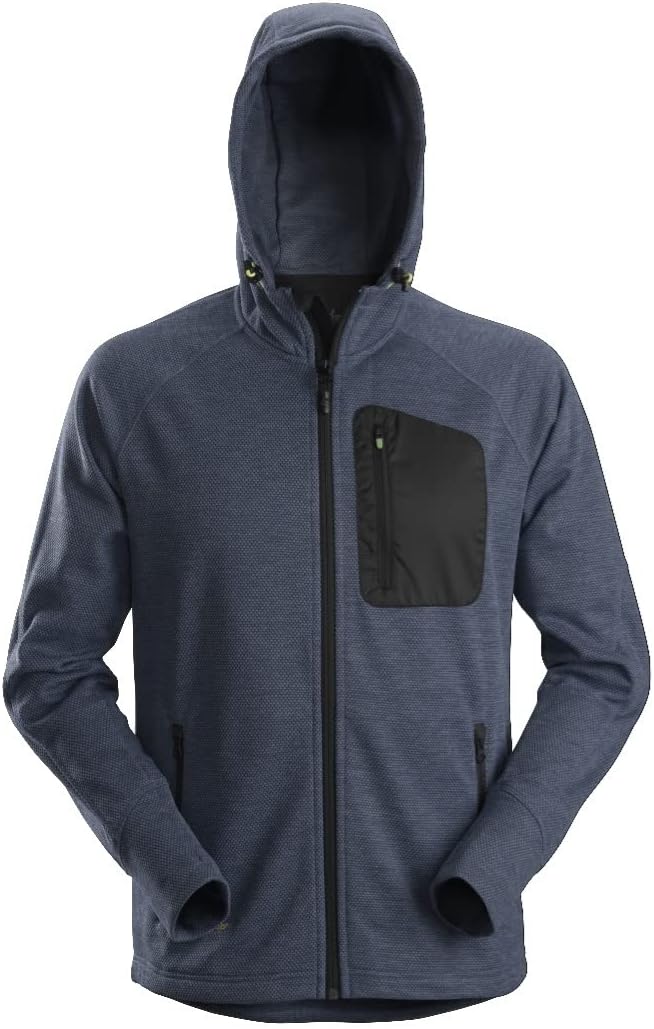 Snickers Workwear FlexiWork Fleece Hoodie - Mens Large Blue Hoodie