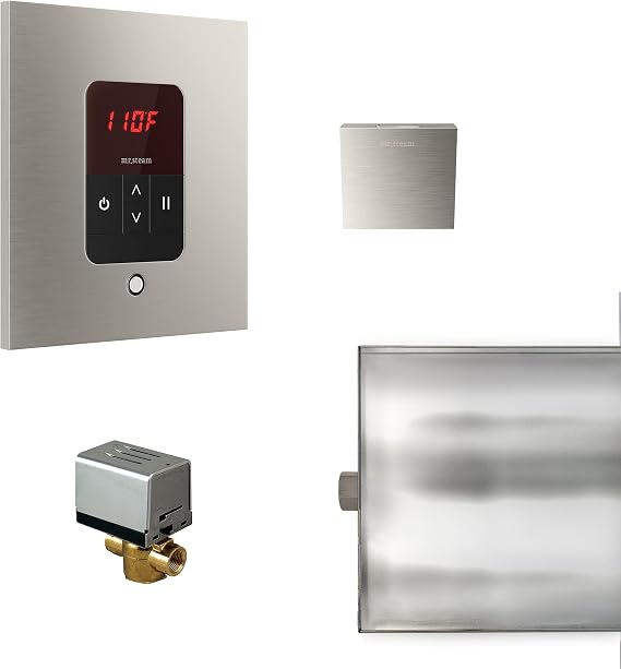 Mr. Steam BasicButler Square Package (Brushed Nickel)
