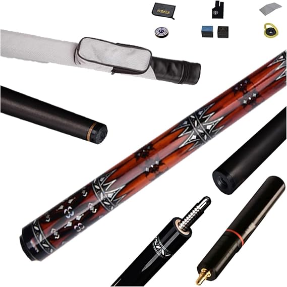 Cue Sticks Pool Stick Pool Cues, Carbon Fiber Billiard Cue Table American Big Head 1/2 Eight Carbon Cue 12.5Mm/11.5Mm,Easy to Grip, Burst Instantly, Irresistible LPZ24830(Color:B,Size:11.5mm)