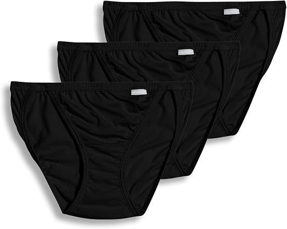 Jockey Women's Underwear 100% Cotton Elance String Bikini - 3 Pack