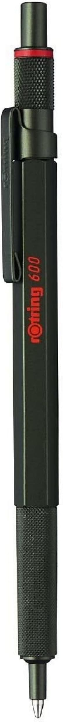 rOtring 600 Ballpoint Pen | Medium Point | Black Ink | Green Barrel | Refillable