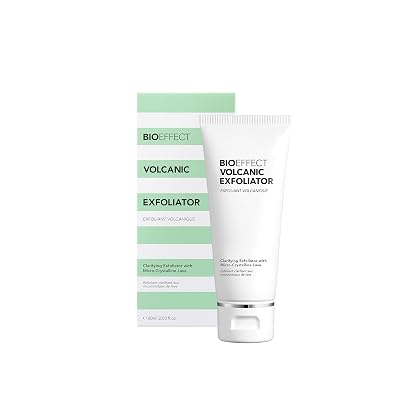 BIOEFFECT Volcanic Exfoliator Face Scrub, Gentle Detox Facial Wash of Lava Crystals and Apricot Seeds for Deep Cleansing & Removing Toxins, Blackhead Exfoliating, Visible Pore Tightening & Reducing