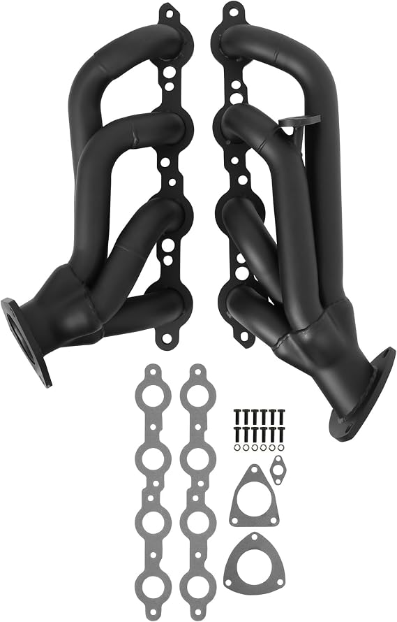 Flowtech 91835FLT Shorty Headers - Black Painted
