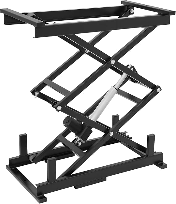 Electric Scissor Lift Table 140LB Capacity,10.4-50" Height Adjustable Lifting Working Platform for Material Handling and Transportation,Dog Grooming Table,Display Table