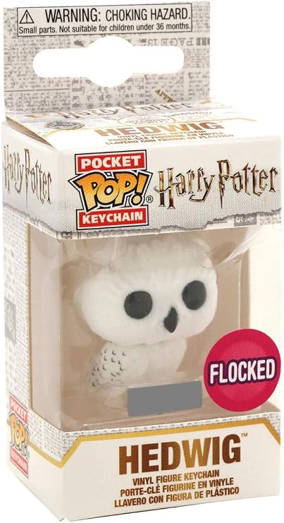 Funko Pop Keychain: Harry Potter - Hedwig (Flocked) Exclusive