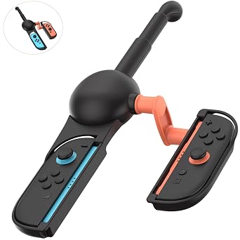 Nargos Fishing Rod Controller for Nintendo Switch 2/ Switch/Switch Oled, Gaming Accessory, Compatible with Bass Pro Shops: The Strike & Fishing Star World Tour, Ideal for Family Fun & Gifting